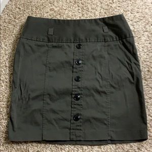 Olive mini skirt (size 2 or xs)